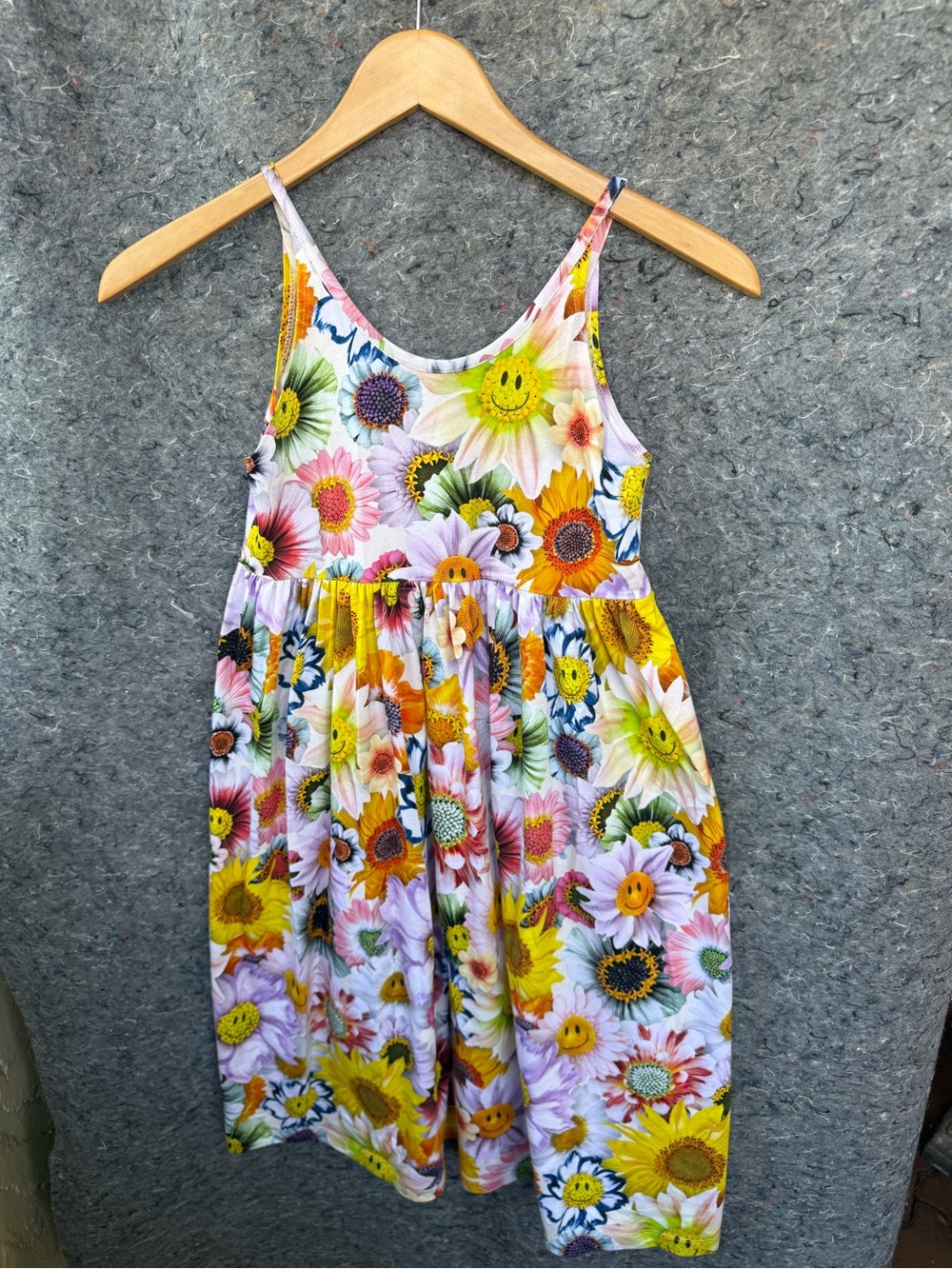 Molo Smiley Sunflower Print Sundress - Bright Floral